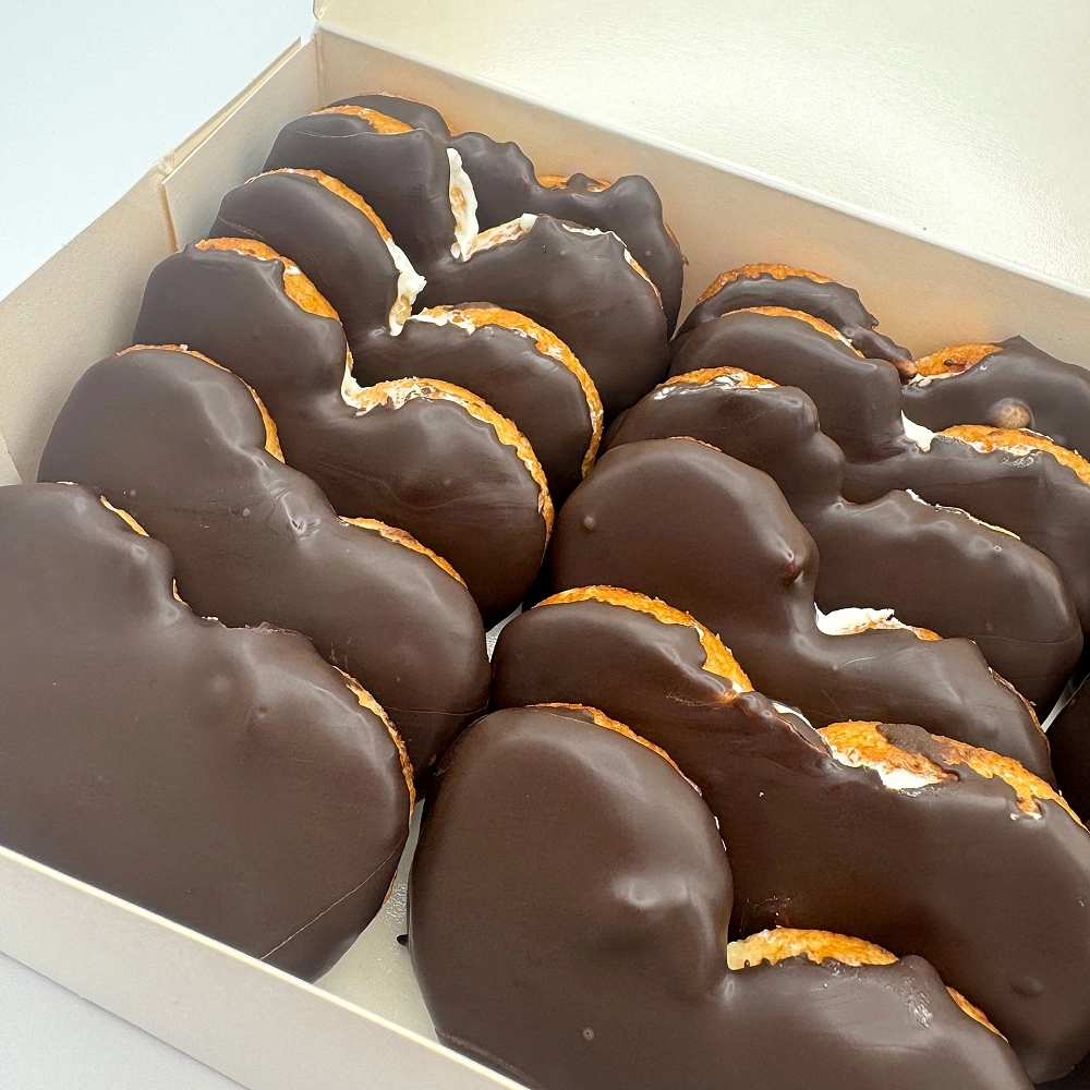 Palmeritas chocolate y nata