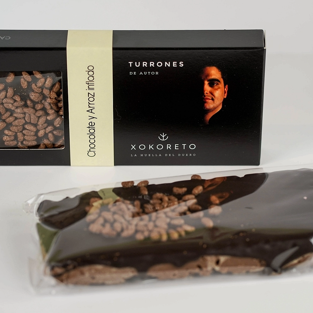 Turrón de chocolate y arroz inflado